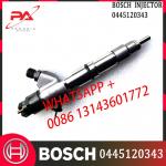 Original common rail fuel injector 0445120343 for ENRANGER WD615 WD10 fuel injector 0445120343 612640080031 for sale