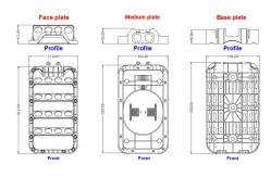 China IP67 Pre-Assembled Waterproof FTTX Enclosure Available Assembled With ODVA Hconn OptiTap supplier