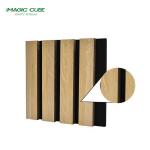 Wood Frame Eco-friendly Acoustic Slat Panel Polyester Fiber Acoustic Panel Installation for sale