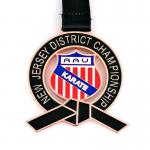 Custom Taekwondo Medal Medallion With Color Infilled  Soft Enamel With Printing for sale