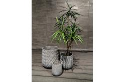 China Customizable Fiber Clay Planter for Indoor and Outdoor Plants supplier
