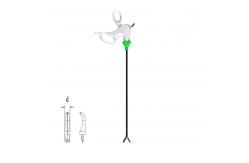 China OEM Disposable Laparoscopic Instruments White Handle Curved Grasper supplier