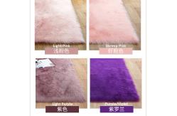 China Super Soft Home Use Polyester Area Rugs D.Gray/ Faux Sheepskin Area Rug supplier