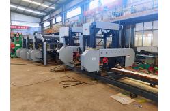 China 15KW 30KW Wood Portable Sawmill Mobile Wood Milling Machine With Cant Hook supplier