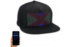 China Editing Bluetooth LED Hat With Programmable Mobile App Control supplier