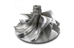China 5 axis precision CNC milling titanium aluminum compressor wheel impeller supplier