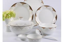 China CIQ Certificate 45pc Bone China Dinner Set For 6 People supplier