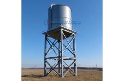 China Elevated Water Tank Stand Tower 12m 100m3 Galvanize Steel Panel Water Tank supplier