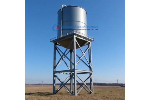 Elevated Water Tank Stand Tower 12m 100m3 Galvanize Steel Panel Water Tank