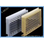 Oval Hole Perforated Metal Mesh , Punch Plate Screens Anodizing Aluminum Alloy 1100 for sale