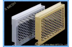 China Oval Hole Perforated Metal Mesh , Punch Plate Screens Anodizing Aluminum Alloy 1100 supplier
