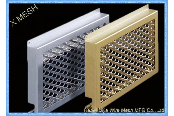 Oval Hole Perforated Metal Mesh , Punch Plate Screens Anodizing Aluminum Alloy 1100