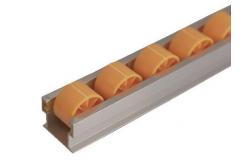 China Industrial Roller Track Flow Rail ABS Plastic WheelsFor Warehouse Shelf Rack System supplier