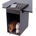 Black Hidden Solid Top Vertical Metal Hanging Underdesk Drawer Storage Organizer for Standing Desk for sale