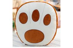 China Bear Paw Shape Soft Chair Cushions , PP Cotton Filling Chair Cushion Pads supplier
