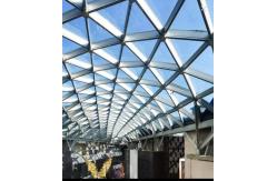 China Prefabricated Steel Structure Triangle Lighting Roof With Glass supplier