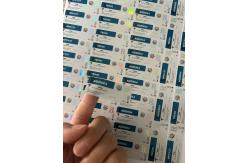 China AOD964  3ml Glass Vial Labels With Hologram PET Materail Laser Shinny Effect supplier