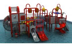 China Children'S Medium Water Slide LLDPE Anti UV Static Customized supplier