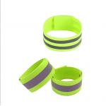 Custom Reflective Armbands For Walking Cycling Runners Green Adjustable Strips Elastic Jogging