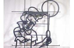 China Play Badminton PVC Leon Sign White Green Color supplier