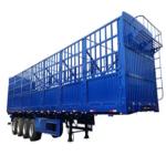 Three Axle 40T High Wall Fence Cargo Stake Semi Trailer For Bulk Cargo Agricultural And Sideline Products Transport for sale