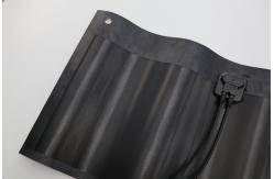China High Efficiency Curved Solar Roof Tiles 50W BIPV Solar Power Tiles supplier