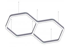 China Hexagon Led Linear Light Customized LED Light For Shopping Mall supplier