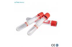China No Additive Plastic Blood Collection Tubes Red Plain  Tubes supplier