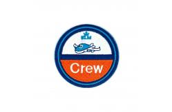 China Large Merrow Border Iron On Embroidered Patch Garment Uniform Accessories supplier