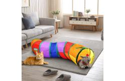 China Portable Collapsible 3 Way Cat Tunnel With Pom Ball supplier