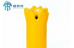 China Durable Carbide Steel Tapered Button Bits With Long Skirt Design supplier