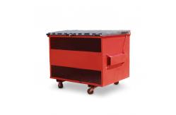 China 1.5m Open Top Waste Skip Bins Stackable Waste Management Skip Bins supplier