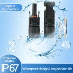 IP67 Waterproof Solar Panel Cable Connectors Male / Female 1 Pair for sale