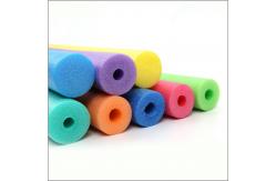 China Family Relax Foam Pool Noodles Hollow Swimming Sticks EPE Swabs supplier