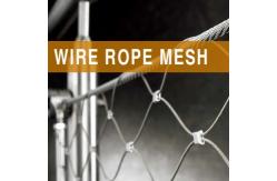China Ss 304 316 Stainless Steel Rope Mesh For Bird Cable Wire Mesh supplier