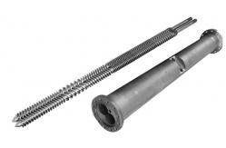 China Counter Rotating Parallel Twin Screw Barrel Customized supplier