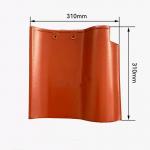Spanish Ceramic S Shape Roof Tile Terracotta Red Durable Clay Mediterranean Style Ideal For Residential Roofing Project for sale