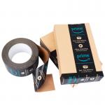 Custom Printed Logo Reinforced Brown Black Water Activated Self Adhesive Fragile Packing Gummed Kraft Paper Tape for sale