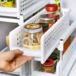 2 Tier Plastic Pull Out Shelves Plastic Organizer Shelf For Kitchen