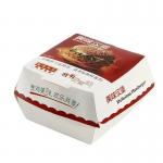 Paperboard Burger Box Biodegradable Disposable Food Grade Packaging with VANISHING Printing Handling