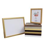 White 10x10 Thin Wood Picture Frames For Home Decoration