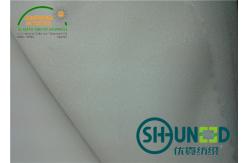 China Fusible interfacing , Double Dot Fusible Woven Interlining Fabric Pure White supplier