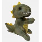 Node Head Plush Speaking Dinosaur Green Color With 100% PP Cotton Inside for sale