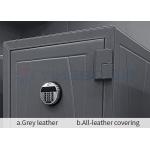 1200mm Biometric Fingerprint Lock Jewelry Watch Winder Safe Home Leather-Covered Fireproof