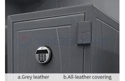 China 1200mm Biometric Fingerprint Lock Jewelry Watch Winder Safe Home Leather-Covered Fireproof supplier