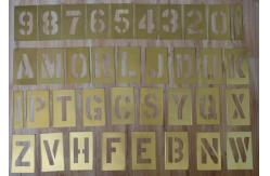 China Custom Adjustable Brass Interlocking Stencil Letter And Figure supplier