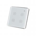 Curved Panel Tuya Smart Switch Wireless Light Switch With Google Assistant Built In for sale