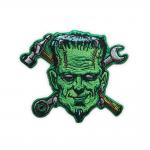 Wonderful Design Skull Embroidery Patches Heat Transfer For Clothing Decoration for sale