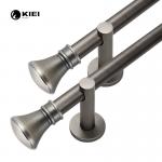 Simple Finials Pipe Curtain Rods Set Aluminum Alloy Material