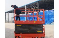 China 12m Mobile Scissor Lift Self Propelled Construction Upright Work Platforms supplier